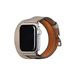 [BONAVENTURA] ダブルトゥール アップルウォッチレザーバンド【38mm/40mm/41mm/42mm, S/Mサイズ】（レザー [グレージュ ] N40SDTSV-GG