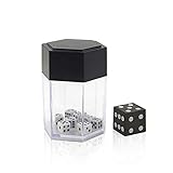 【手品 マジック】Dice Bomb/クラッシュダイス ダイス爆弾 1個のダイスから8個に変わる マジックダイス 爆発のダイス サイコロ トリック 近景マジック道具 手品道具 (白黒)