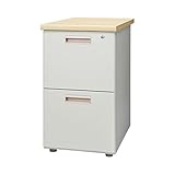 インテリア 家具 便利 おしゃれ 脇机2段 GT-472WT ナチュラル