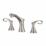 Kraus FUS-13103BN Cirrus Widespread 2-Handle Bathroom Faucet 8 Brushed Nickel [並行輸入品]
