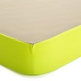 Baby Deedee Fitted Crib Sheet, Khaki/Lime by baby deedee [並行輸入品]