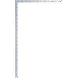 シンワ測定 曲尺大金普及型シルバー1m×60cm 表裏同目 赤数字入 63400