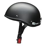 リード工業(LEAD) バイクヘルメット ハーフ DALE デイル マットブラック フリーサイズ (57-60cm未満) 125cc以下用