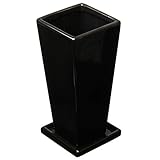 タワーL H25.5×W11.5×D11.5cm 黒 (受皿付) 31082