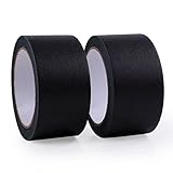 BRANSHERY マスキングテープ パーマセルテープ 2個セット 黒 ブラック 幅 50mm x 27.4m