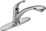 Delta 470-AR-DST Signature Single Handle Pull-Out Kitchen Faucet, Arctic Stainless [並行輸入品]
