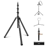 NEEWER 6.5ft/200cm写真トラベルライトスタンド ポータブル アルミニウム 軽量 三脚 最大荷重13lb/6kg 耐荷重 ストロボフラッシュ ビデオライト ソフトボックス 結婚式 アウトドア ビデオ撮影用 ST103