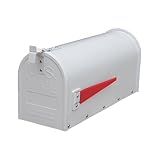 アメリカンポスト 郵便受け レトロ ホワイト【幅18.5×奥行51.5×高23.5cm】 INK-1501033H