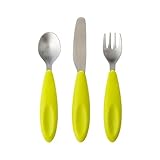 Boon Flatware Transitional Toddler Utensils, Green by Boon (English Manual)