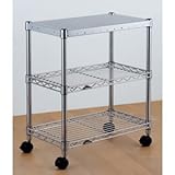 【HOME ERECTA】ホームエレクター ワゴンセット(パンチングタイプ) クロームタイプ W600×D350×H700 HC1424PS