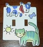 Best Friends Decorative Switch Plate (Double) [並行輸入品]