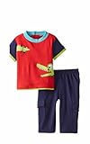 Nubyベビー男の子Alligator 2pc。パンツセット、3 / 6ヶ月、マルチ