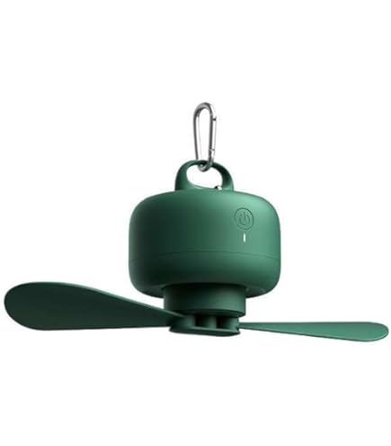 Amazon | ZenCT 卓上 扇風機 吊り下げ 充電式 LEDライト付き 1/4ネジ穴