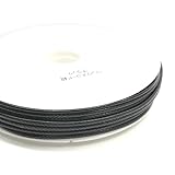 手芸 クラフト アクセサリー 【10ｍカット】 ワックスコード 紐 (ブラック)