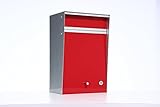Box Design ポスト 郵便受け Wall Mounted  Red