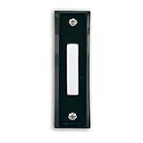 Heath Zenith SL-664-02 Wired Push Button, Black Finish with White Center Button [並行輸入品]