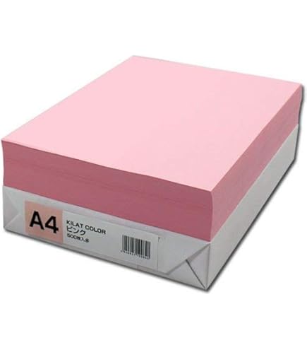 Amazon | カラーコピー用紙 ピンク B5 500枚 | 印刷用カラー