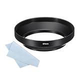 PATIKIL 67mmレンズフード カメラレンズ用 ワイドアングルマッ ト表面内部防反射フード 黒 クリーニングクロス付き