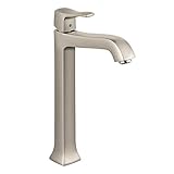 Hansgrohe 31078821 Metris C Tall Single-Hole Lavatory Faucet, Brushed Nickel [並行輸入品]