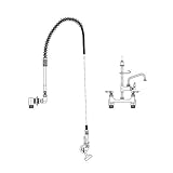 T&S Brass P3-8WOSN06PZLUA C/C Wall Mount FCT, B-0230-K Inst. Kit, ADF, 6" Swing Nozzle, EB-0072-H an