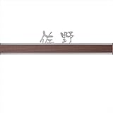 ユニソン　デコサイン　リーネ L400　レイアウトA 木目調 ウォールナット 　『表札　サイン　戸建』 　ブラウン