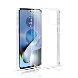VEVEN Moto G64 5G ケース 全透明/黄ばみなし/さらさら手触り/超軽量/超耐衝撃 対応 Motorola G64 /G64Y 5G カバー 傷付き防止 滑り止め 米軍MIL規格 エアバッグ 対応 Moto g64 5G/g64y 5G ケース