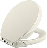 KOHLER K-5589-96 Purefresh Quiet-Close with Grip-Tight Bumpers Round-front Toilet Seat, Biscuit [並行輸
