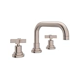 Rohl a2218lm-2 Lombardia Bath Widespreadバスルーム蛇口には真鍮ポップアップD、 A2218LMSTN-2 1
