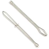 ひも通し ゴム通し 糸通し 2本入り はさみ式ひも通し&玉付ひも通し ステンレス素材 DIYツール はさみ式ひも通し 手作り 手芸 ハンドメイド ツール 裁縫道具 （ シルバー ）