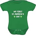 Tstars TeeStars 「My First ST.Patrick's Day」 キュート 幼児用 アイルランド・クローバー ベビー ボディスーツ US サイズ: 18 Months カラー: 
