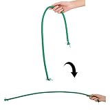 【手品マジック】Stiff Rope/スティフロープ 柔らかいロープが硬くなる インディアンロープ 舞台マジック道具 (説明書付き) (緑)