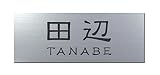 丸三タカギ 彫り込み済表札 アクリル APG2-S-3-1-田辺 【完成品】