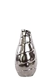 Urban Trends Collection 11418 Ceramic Vase Silver