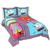 Pirate Treasure Twin Quilt with Sham [並行輸入品]