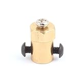 uxcell モータータイヤ カップリングジョイント 18mm x4mmボア ブラス ヘキサカプラー ゴールドトーン