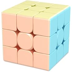 Amazon スピードキューブ ルービックキューブ 3 3 マカロン 可愛い キュート かわいい 立体パズル 競技 ゲーム パズル 脳トレ 立体パズル おもちゃ