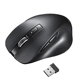 サンワサプライ ワイヤレスブルーLEDマウス（5ボタン・ブラック） MA-WB518BK