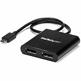スターテック(STARTECH.COM) StarTech.com USB-C - DisplayPortマルチモニターアダプタ 2ポートMSTハブ 4K対応 2ポートDisplayPort Windowsのみ対応 MSTCDP122DP