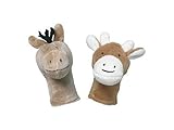 Moulin Roty (ムーランロティ) La Grande Famille フィンガーパペット(ロバ・ウシ)【MR632156】