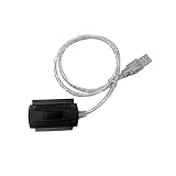 【ノーブランド品】USB 2.0〜2.5 "44ピン3.5"40ピン　IDEのSATAハードディスクドライブ　変換ケーブル
