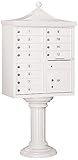 Salsbury Industries 3312r-wht-u Regency Decorative CBU CBU、台座付き、CBU Top and台座カバー、12 Aサイズドア、タイプII、USP