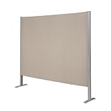 JKプラン アコーディオンパーティション プリティアW135　H140　ショートタイプ　ブラウン　zfn-0010-BR