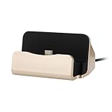 Gadpiparty デスクトップ充電ステーション デスクトップ充電器 タイプcドッキング充電器 デスクトップ充電スタンド タイプcドッキングステーション デスクトップ充電ドック Golden