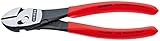 Knipex Tools 73 71 180 TwinForce High Performance Leverage Diagonal Cutter with Dipped Handle, Red [