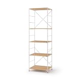 無印良品 ステンレスユニットシェルフ オーク材棚セット 大 幅58×奥行41×高さ175.5ｃｍ 583267018 ウォールシェルフ 棚 本棚