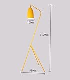フロアランプ、アイロン北欧ポストモダンシンプルスタジオ寝室リビングルームレストラン三脚530×1520mm ( 色 : イエロー いえろ゜ )