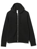 [ビームスプラス] スウェット LOOPWHEELER 別注 スリム ジップスウェット フーディ メンズ 〇BLACK XL