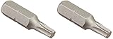Vermont American 15405 Type Torx Size TX20 with 1-Inch Length Extra Hard Screwdriver Bit, 2 Pieces P