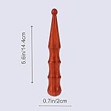 Healifty マッサージ棒 ウッド　ツボ押し棒　マッサージスティック マッサージローラー 手　足　首　肩　腰回り　カッサプレート　疲労回復　血行促進（ウッドカラー）