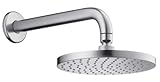 Hansgrohe 7-Inch Shower Head, Stainless Steel Optic #28484801 by Hansgrohe